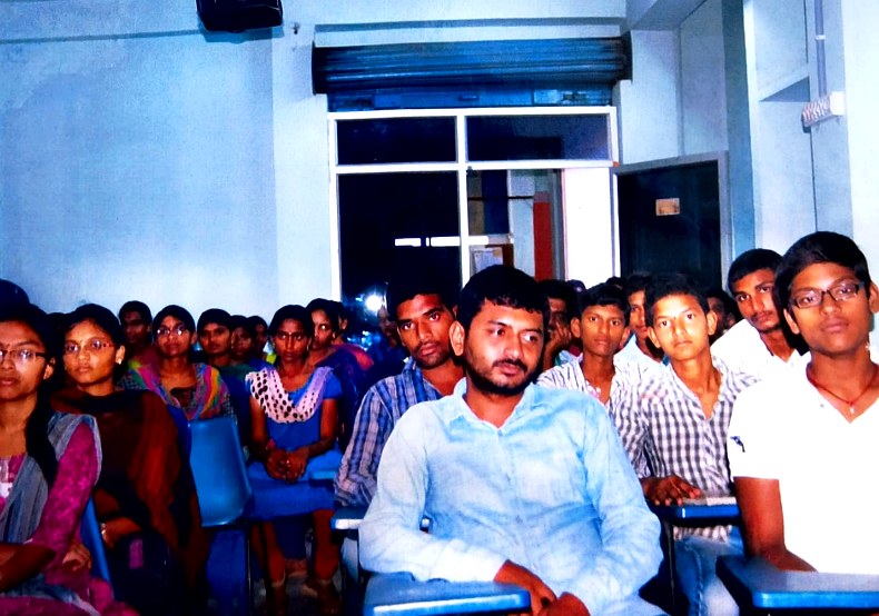 Youth attending a community awareness session